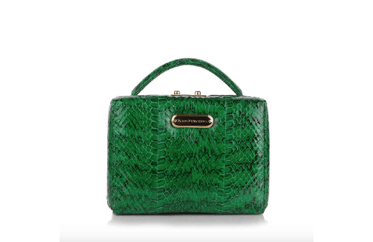 handbag python leather
